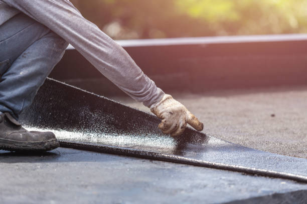 Professional Waterproofing technician working in Whiting, IN